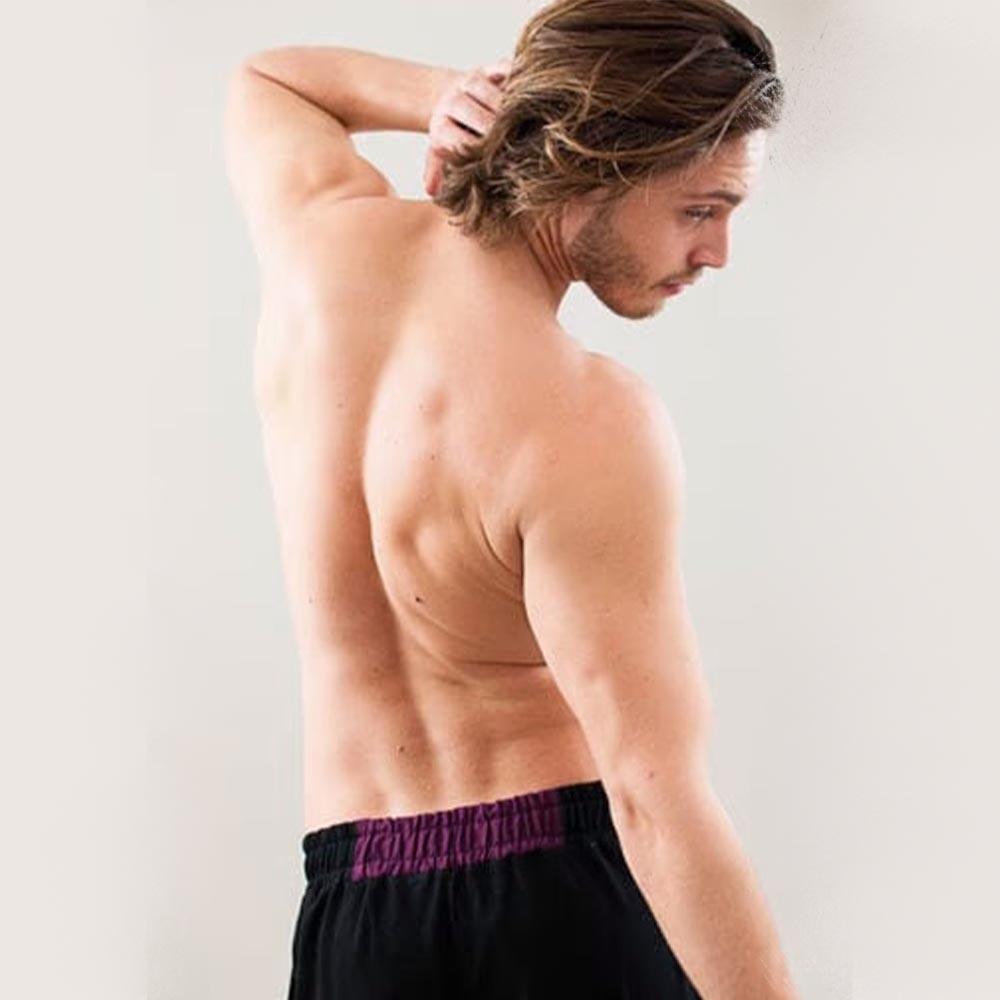 Pantalon yoga homme confort yogi 7 chakras, Vêtement yoga homme ample ultra doux 5/6