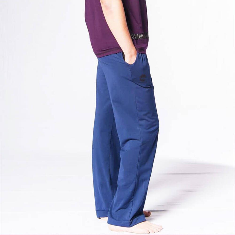 Pantalon de yoga homme ajustable éco-cool - Vêtement yoga homme coton bio 1/7