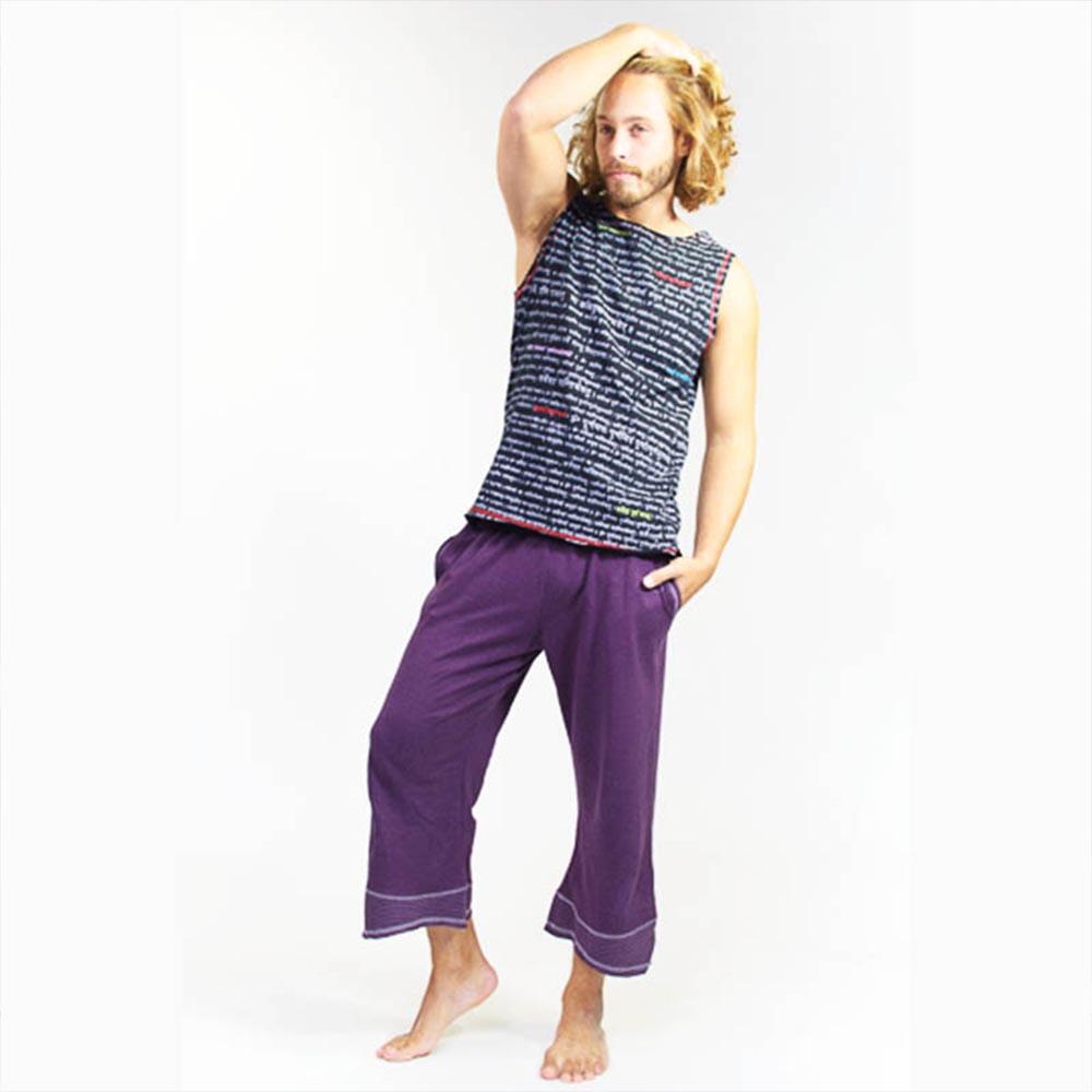T-shirt yoga homme Coton prémium - Débardeur yoga homme Mantra imprimé et brodé 3/6