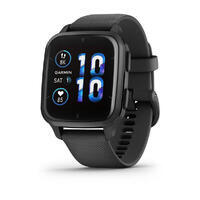 Montre GPS avec bracelet silicone noir Garmin Venu Sq 2 Music Edition