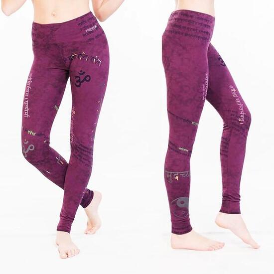 Legging yoga et Pilates Taille haute - Om Tryambakam mantra