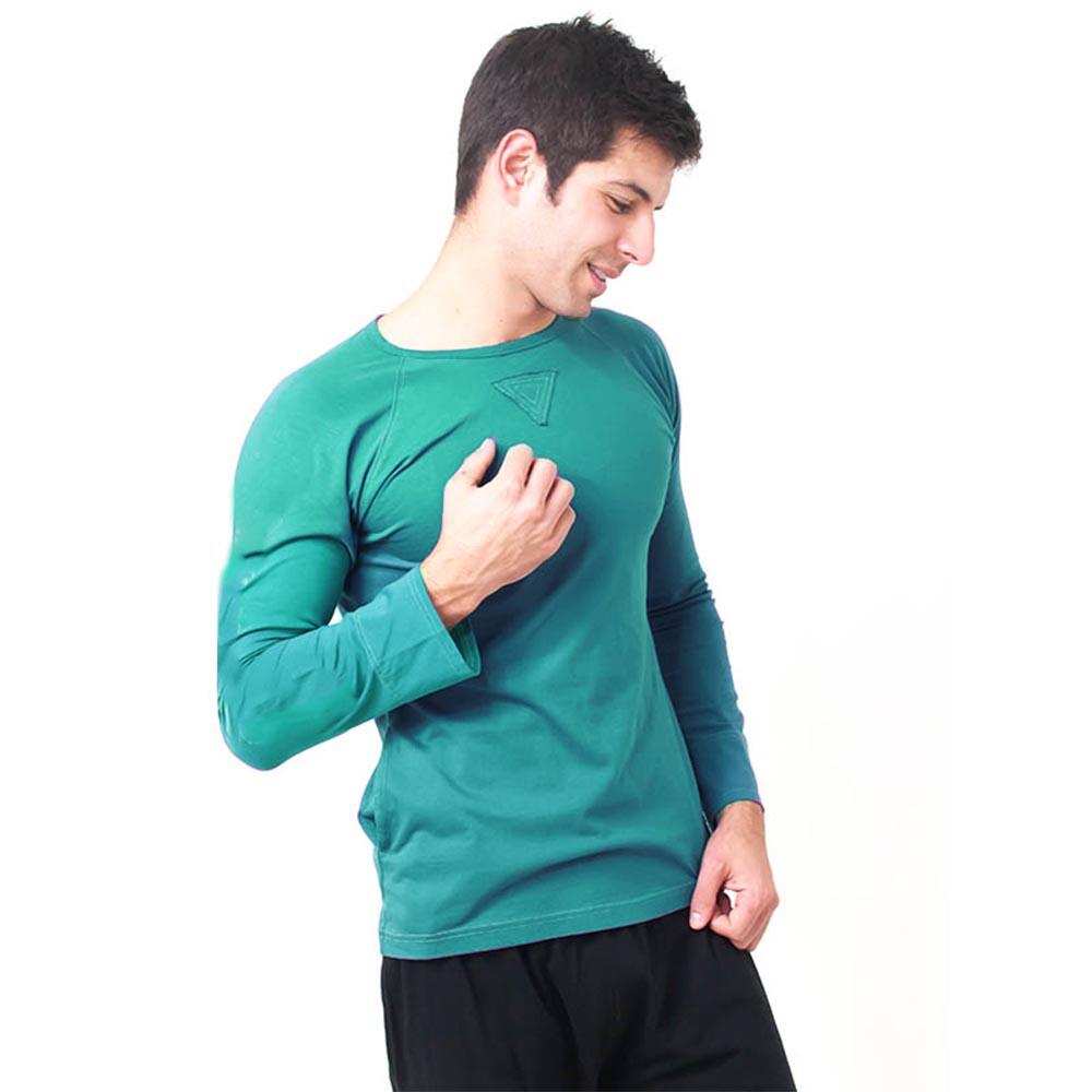 T-shirt yoga & Pilates védique manches longues Vêtement yoga homme coton prémium 3/5