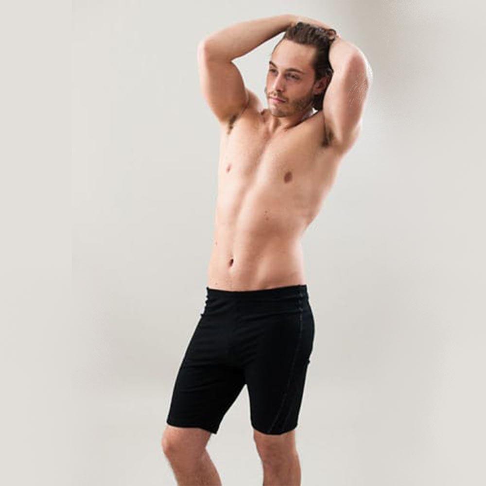 Short de Yoga et Pilates pour Homme 95% coton premium- Yogi Noir 3/5