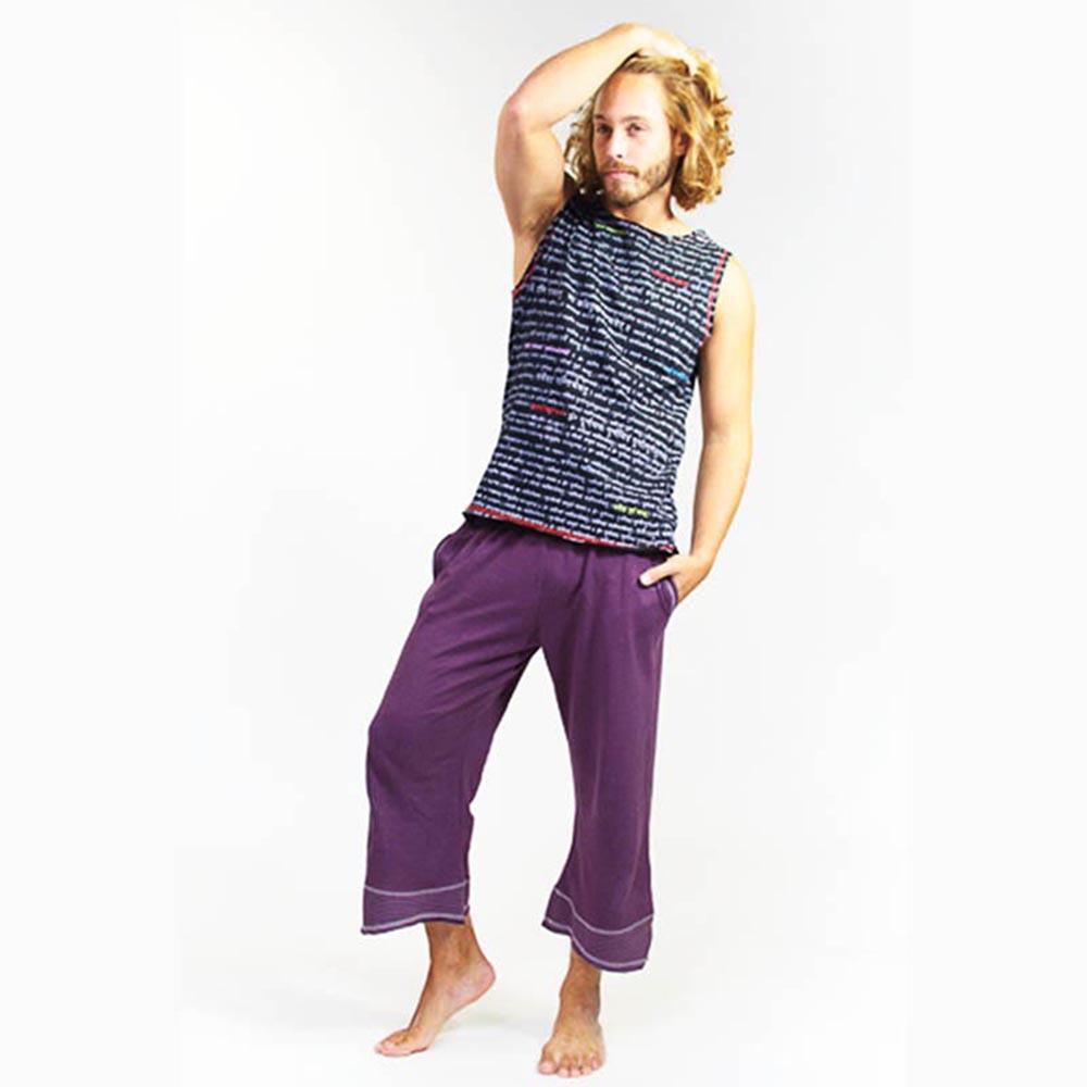Yoga broek voor mannen bio hennep Plum Yoga kleding voor mannen