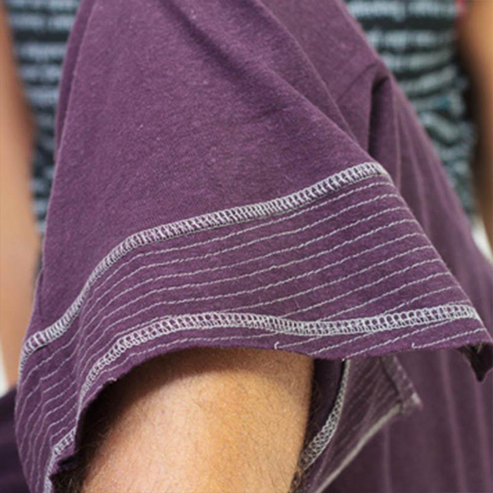 Yoga broek voor mannen bio hennep Plum - Yoga kleding voor mannen pantacourt 4/6