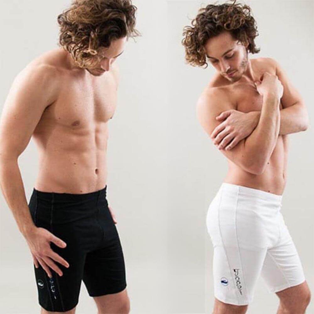 Short de Yoga et Pilates pour Homme 95% coton premium- Yogi Blanc 4/4
