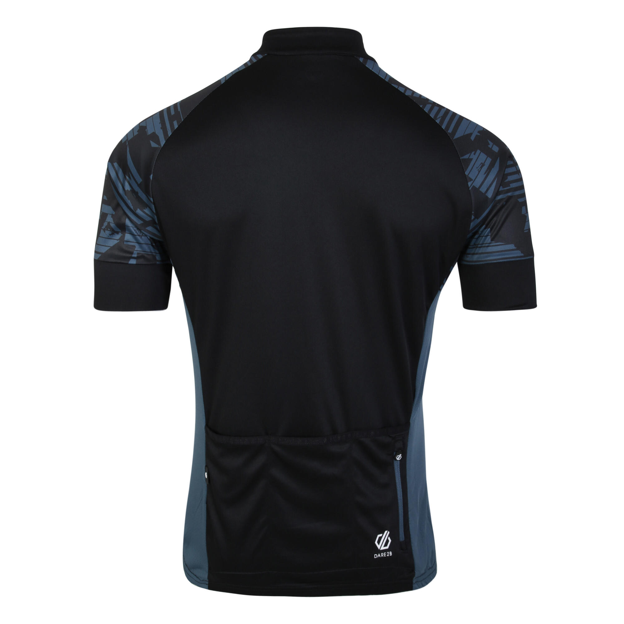 Stay The CourseII Men's Cycling 1/2 Zip Short Sleeve T-Shirt - Black Print 3/7