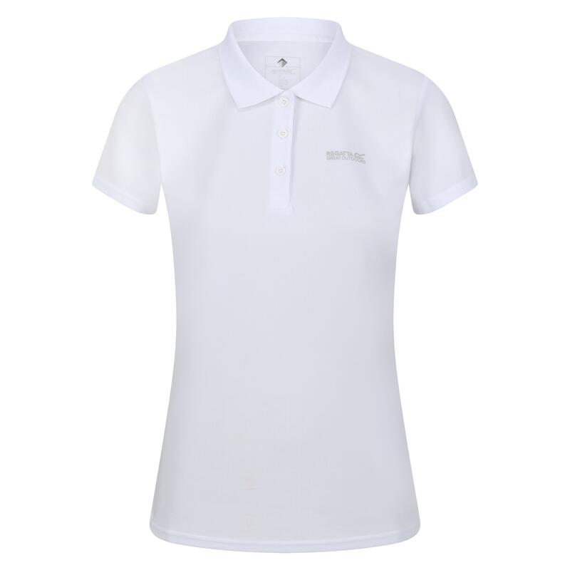 Maverik V T-shirt de marche à manches courtes pour femme - Blanc