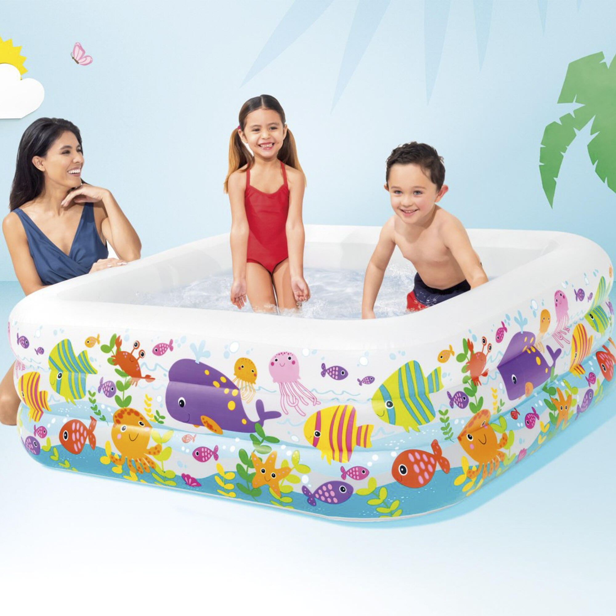 Intex 57471NP - Piscina Acquario, Colori Assortiti, 159x159x50 cm 4/5