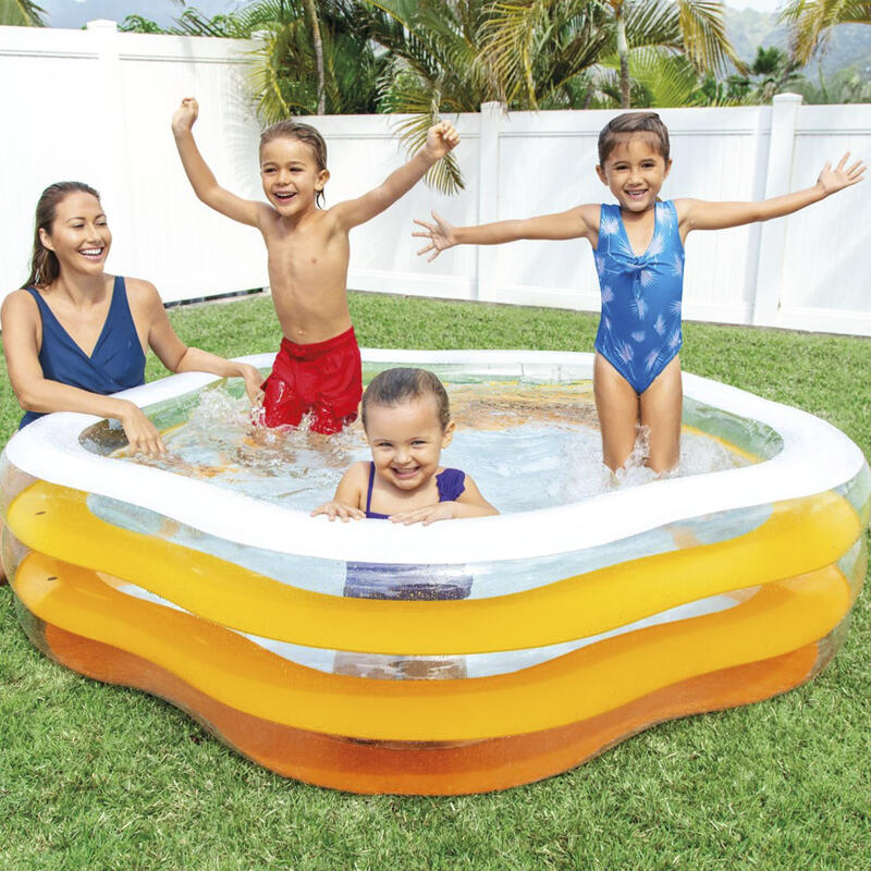 Couleurs d'été de piscine gonflable