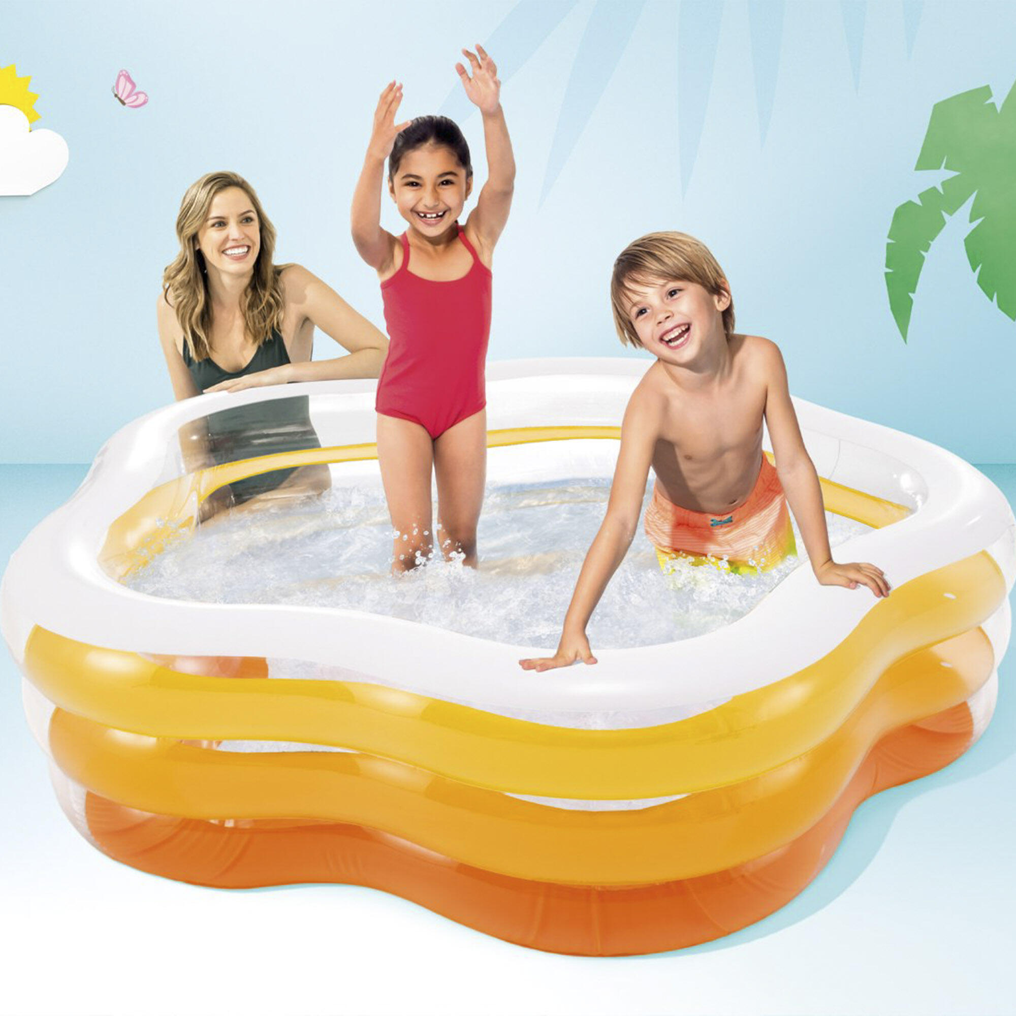 Piscina insuflável INTEX transparente 185x180x53 cm - 460 l 3/7