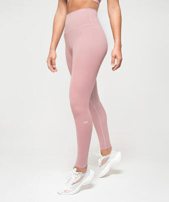Leggings Vita Alta Donna Fitness Soft Touch - Rosa