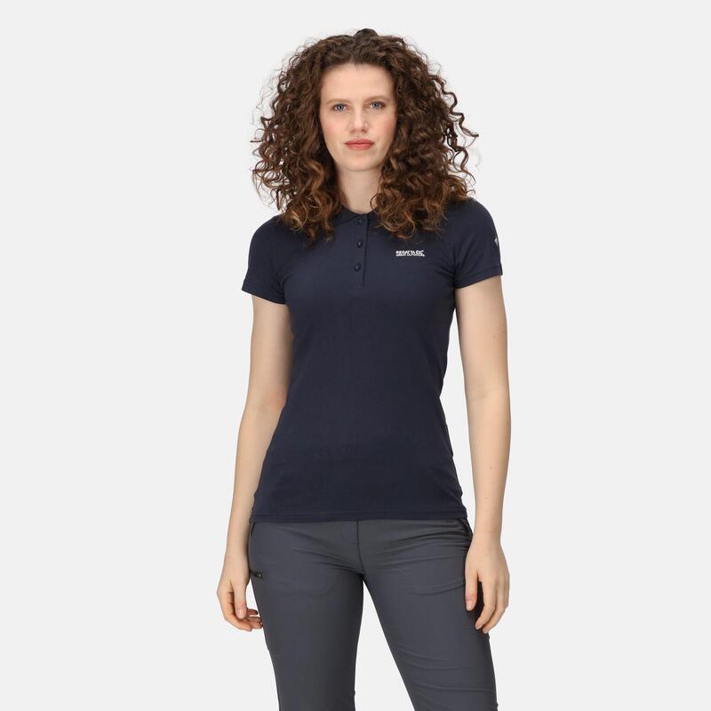 Sinton Fitness-T-shirt met korte mouwen voor dames - Marineblauw