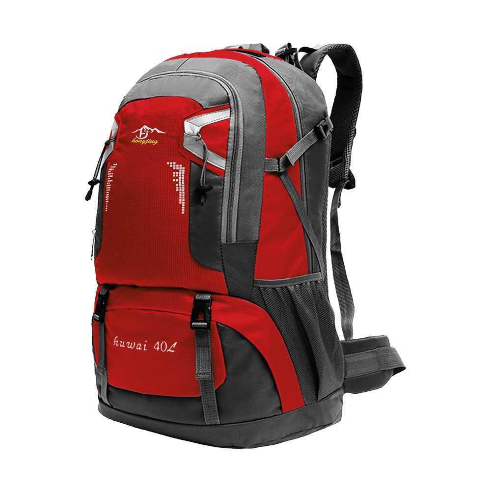 OZIO FITNESS Mochila Roja 40 Litros Impermeable con Cierres Asas y Correas de Seguridad