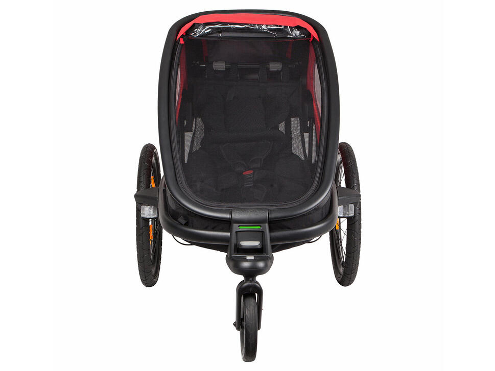 Przyczepka Rowerowa dla Dziecka Hamax Outback One Red/Black Czerwona/Czarna