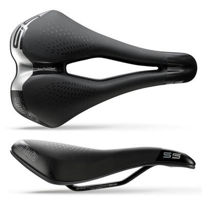 Fietszadel s5 lady superflow aluminium s3 zwart