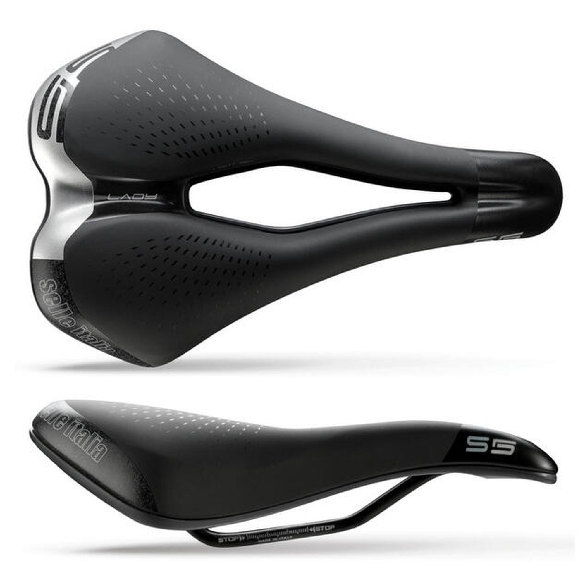 Siodełko Rowerowe S5 Lady Superflow Aluminium S3 Czarne
