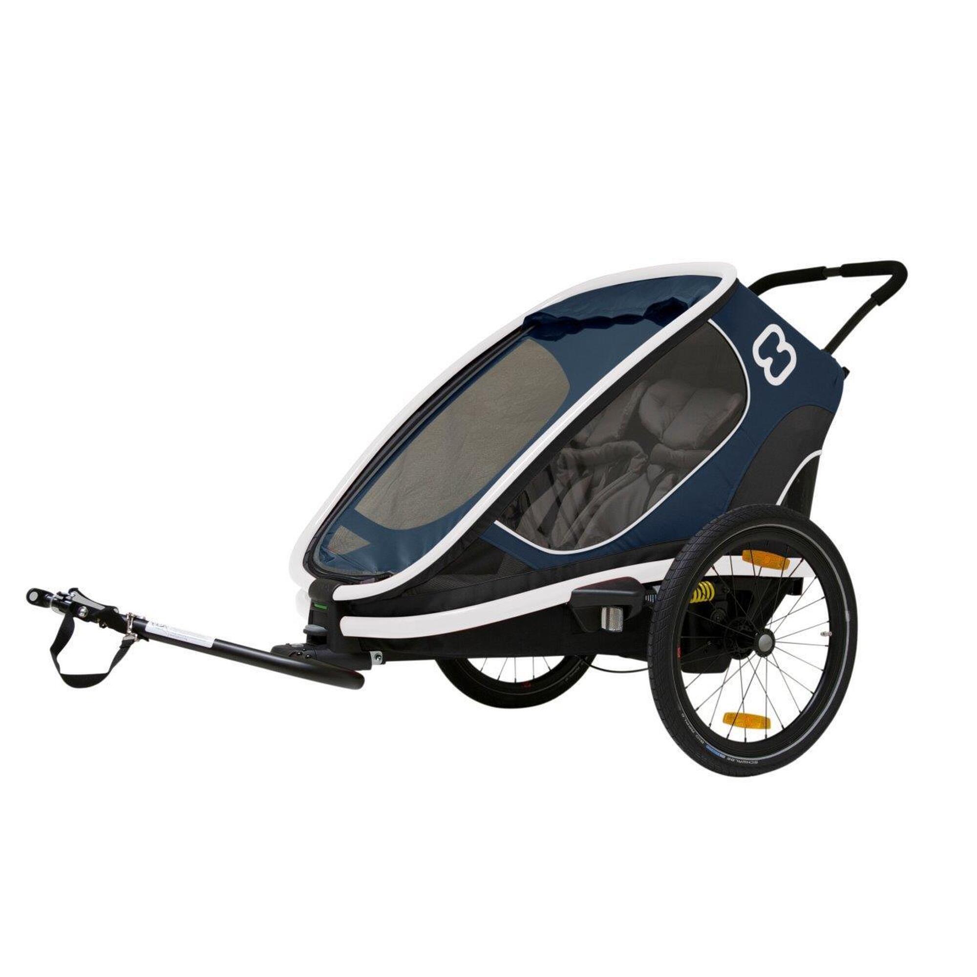 Carrozzina convertibile con rimorchio per bicicletta "Outback 2IN1 Hamax