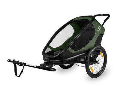 Rimorchio per bicicletta e passeggino convertibile "Outback 2IN1 One" di Hamax