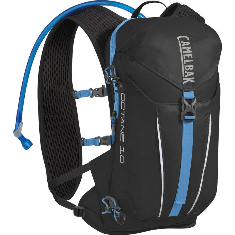 Octane 10 Running Backpack with 2L (70oz) Reservoir Black/Atomic Blue