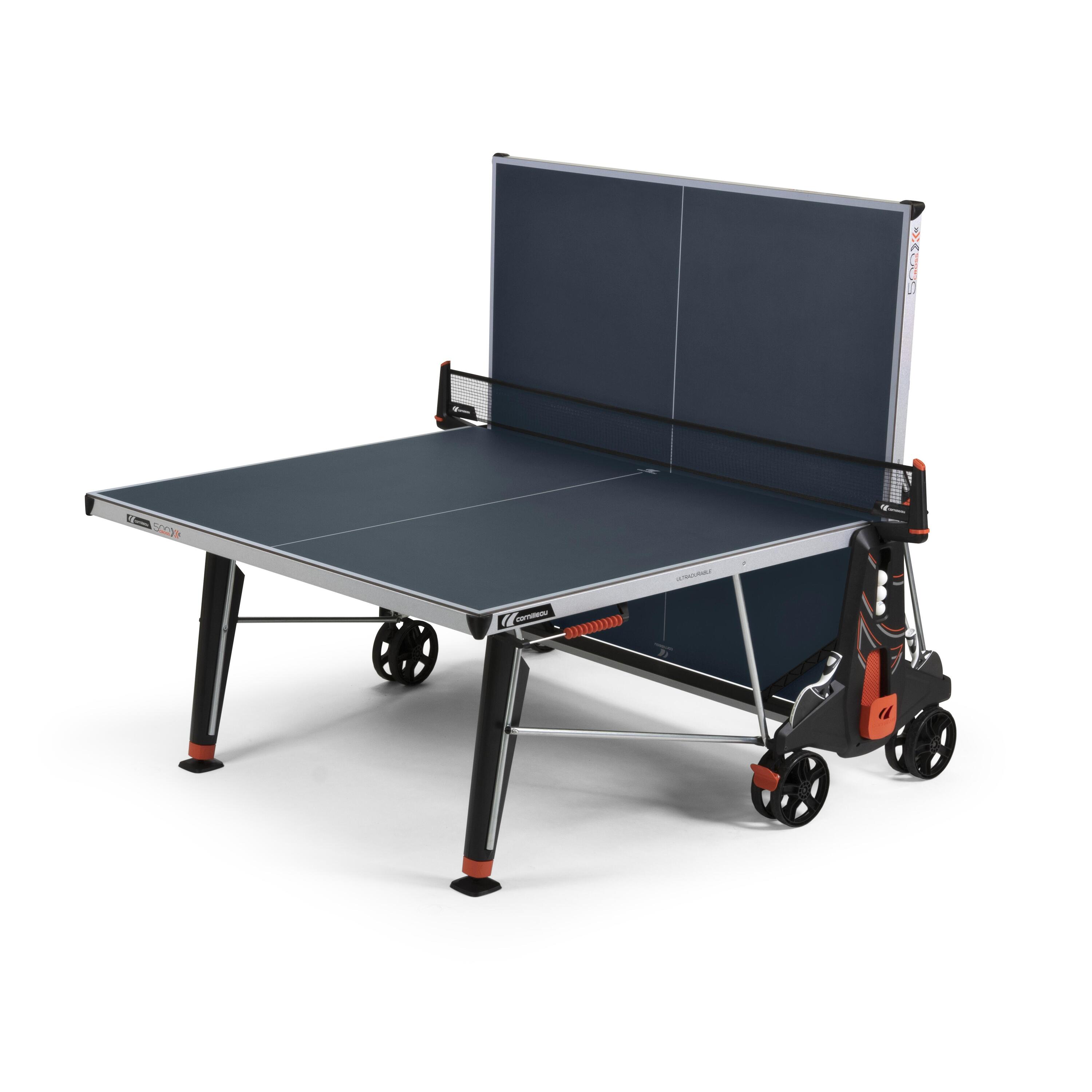 500X Performance Outdoor Table Tennis Table - Blue 2/8