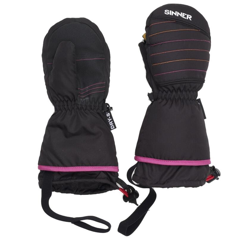 Manusi Ski/Snowboard Sinner Stratton Junior, Negru, Copii