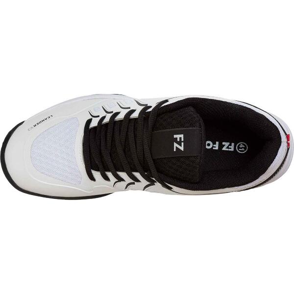 FZ Forza LEANDER V3  WHITE/BLACK BADMINTON SHOES UNISEX 4/6