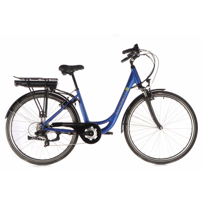 Bicicleta Eléctrica Ciudad Sax Advanced 28'' 60km 374Wh Horqu. Susp. 7 Vel Azul