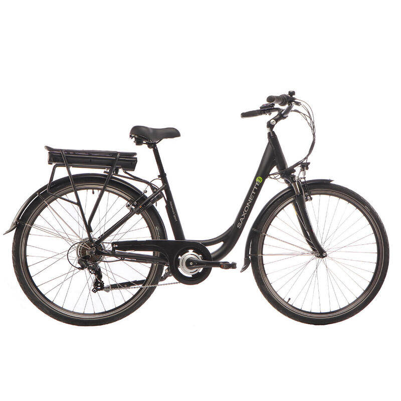 Elektrische damesfiets Advanced Sport, 50 cm, Saxxx, 7 sp, zwart