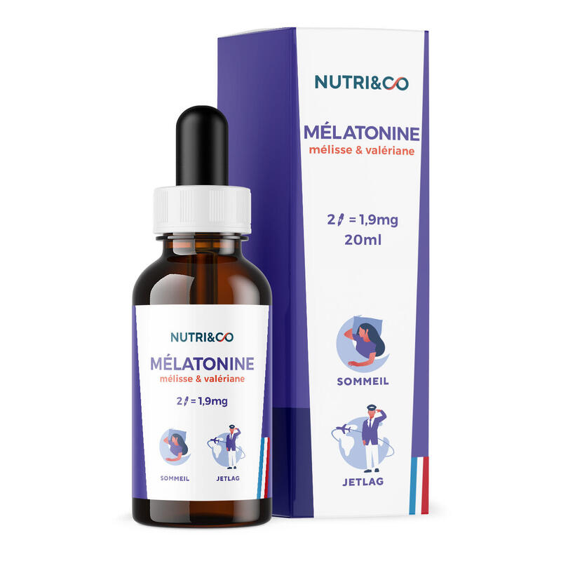 MÉLATONINE 1,9mg BIO-ACTIVE - ENDORMISSEMENT SOMMEIL JETLAG RELAXATION- GOUTTES