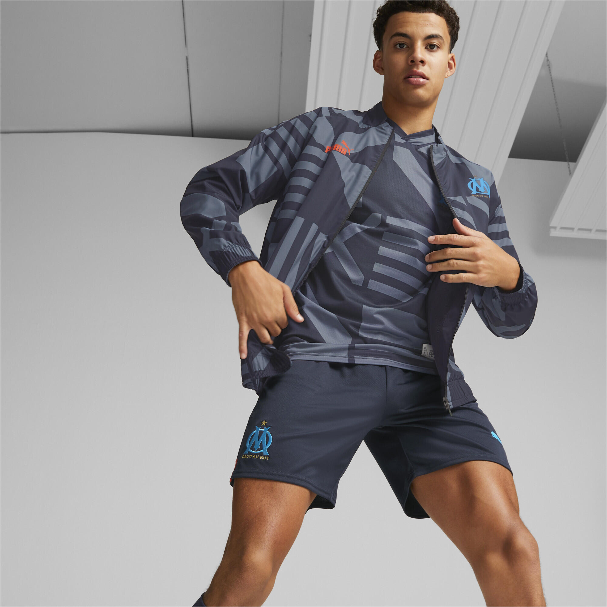 Blouson d’avant-match de football Olympique de Marseille Homme PUMA 2/7