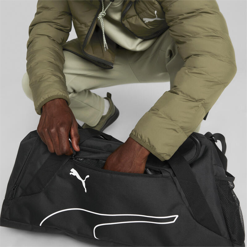 Bolsa Puma Fundamentals Sports Bag M, Preto, Unissex