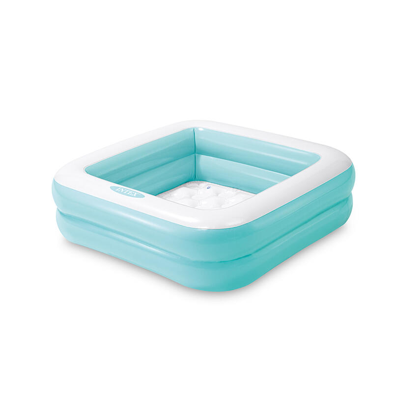 Intex 57100NP - Piscina Baby Gonfiabile quadarata, colori assortiti, 86x86x25 cm