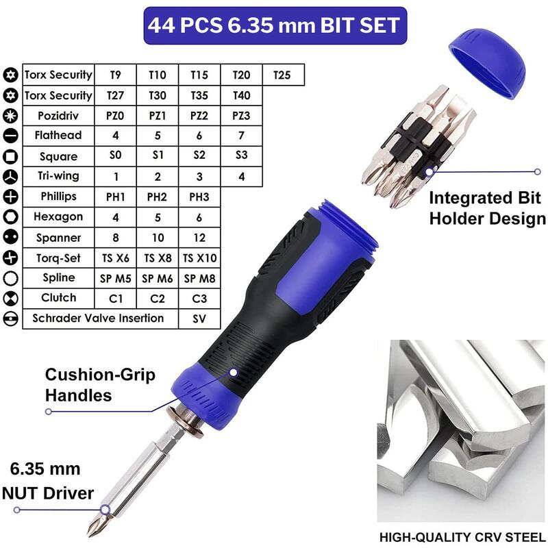 Set doua Surubelnite de Precizie, extensibile 190 in 1, bits otel, kit complet