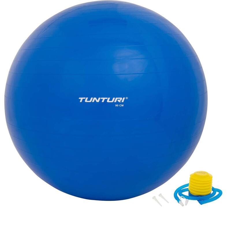 Gym ball ballon de gym 90cm bleu