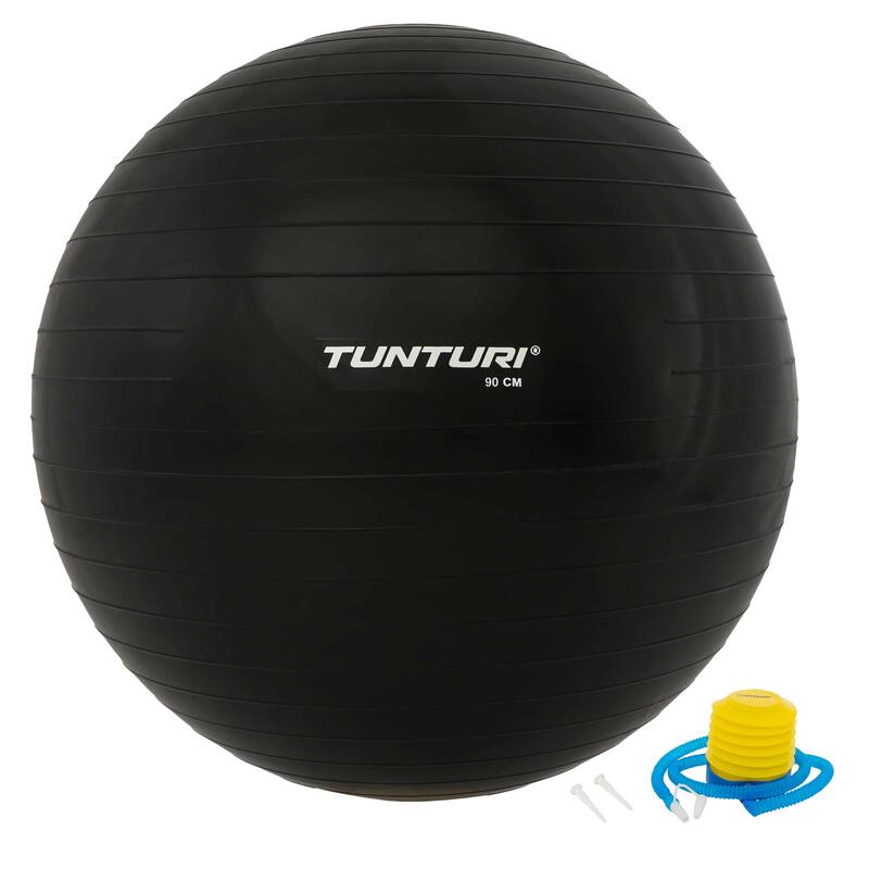 Gym ball ballon de gym 90cm noir