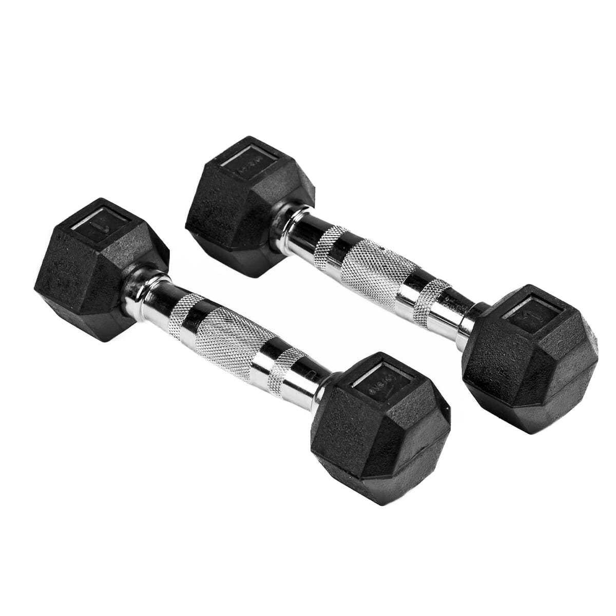 Mancuernas hexagonales 1kg (par) musculación cross training 2/7