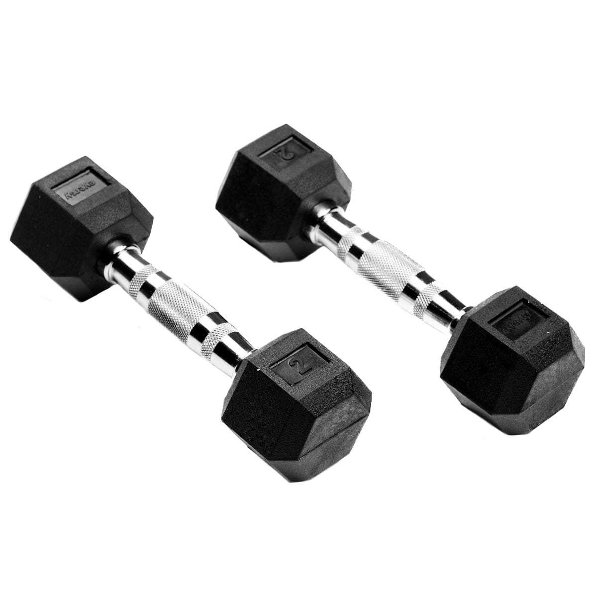 Mancuernas hexagonales 2kg (par) musculación cross training 2/7