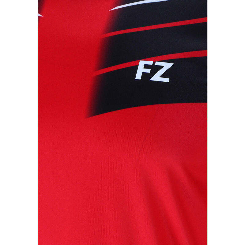 Koszulka do badmintona dla dzieci FZ Forza Check z krótkim rękawem