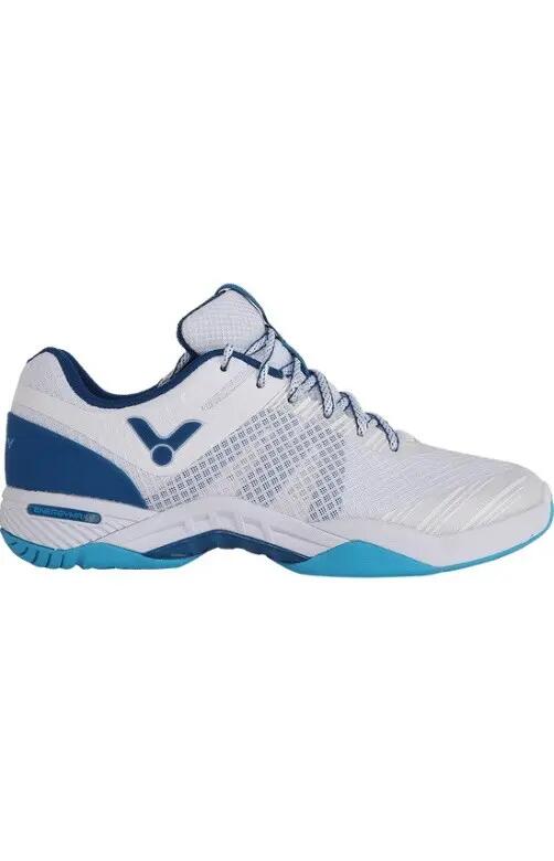 Zapatillas - Bádminton - Adulto - Ligeras, estables - Blanco/Azul 4/4