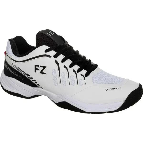 FZ Forza LEANDER V3  WHITE/BLACK BADMINTON SHOES UNISEX