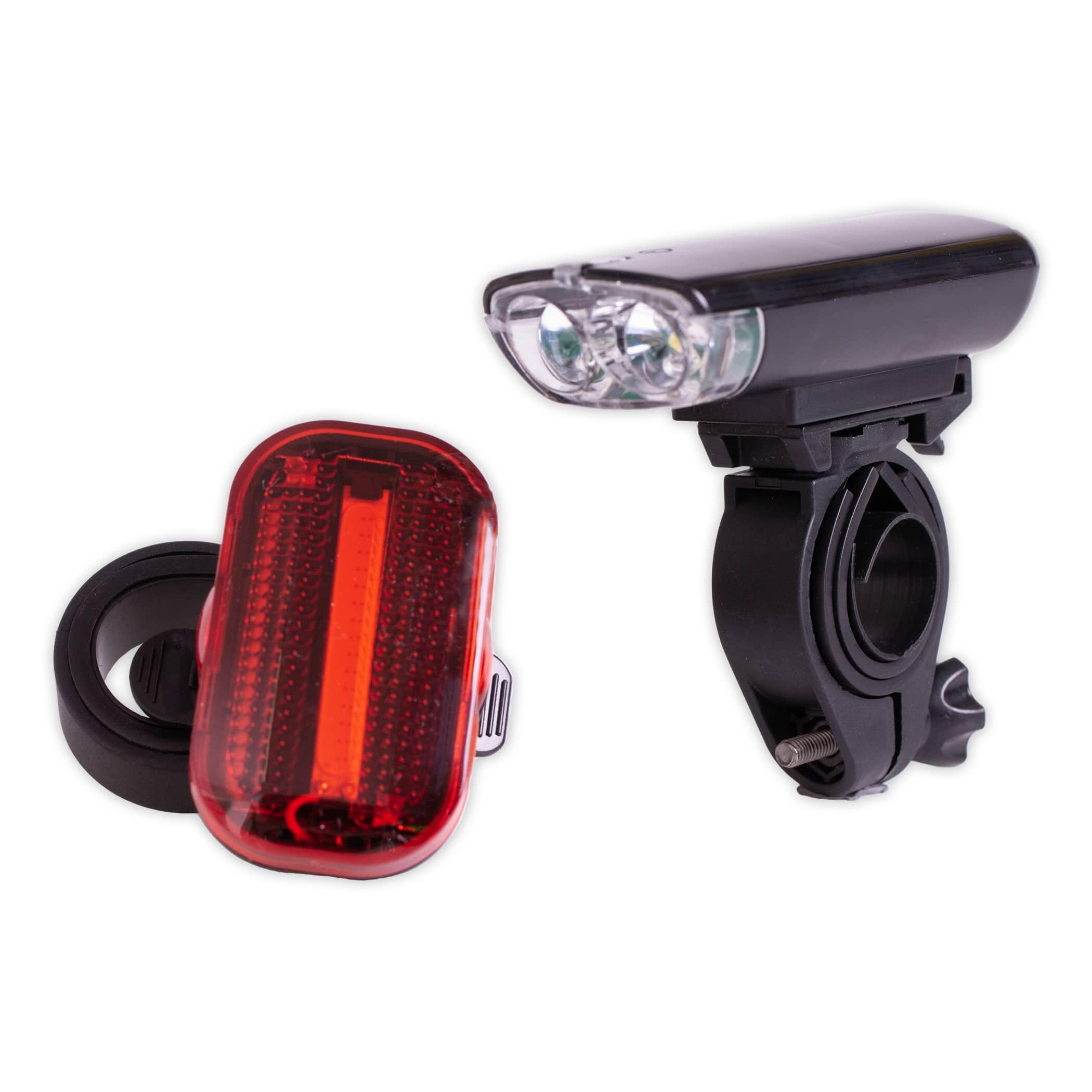 Zestaw lampek rowerowych Profex 15 Chip LED, przód + tył