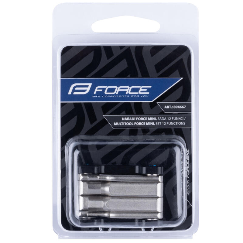 Zestaw kluczy rowerowych Force Mini 12 funkcji multitool 3/3
