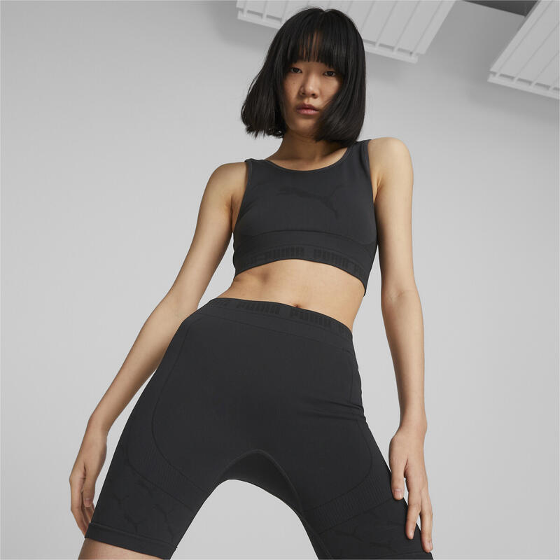 EvoKNIT Crop-Top Damen PUMA Black