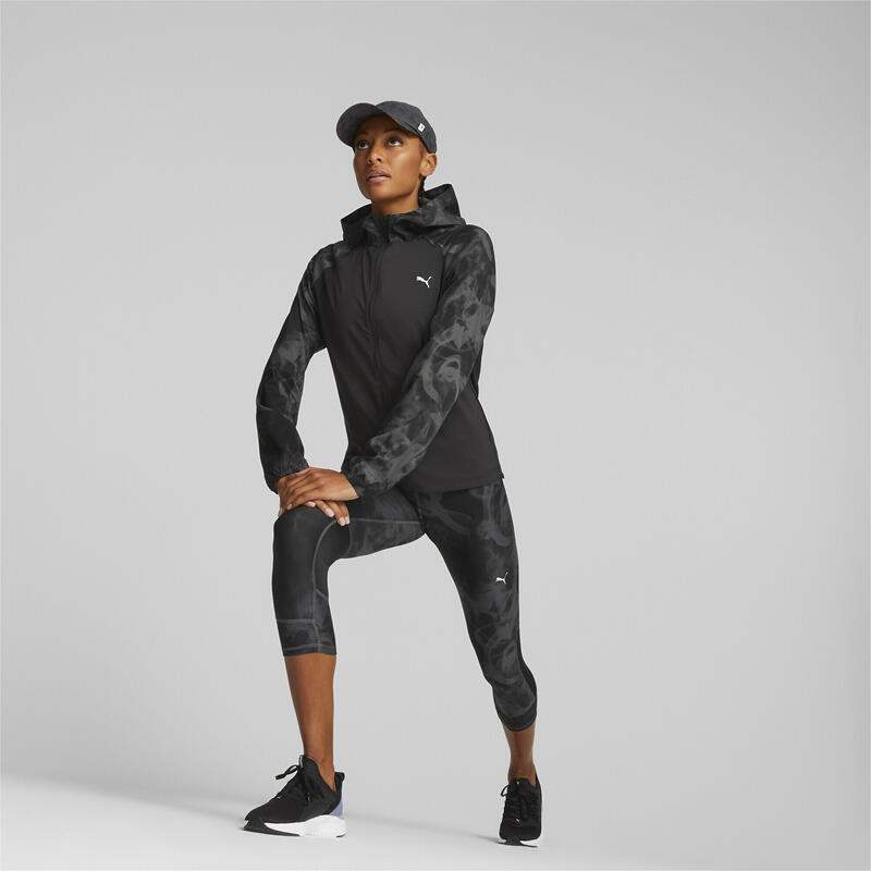 Running Cap für Pferdeschwanz Damen PUMA Black Aop