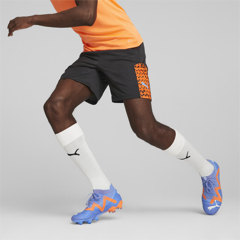 Shorts da training per calcio individualCUP da uomo PUMA Black Ultra Orange