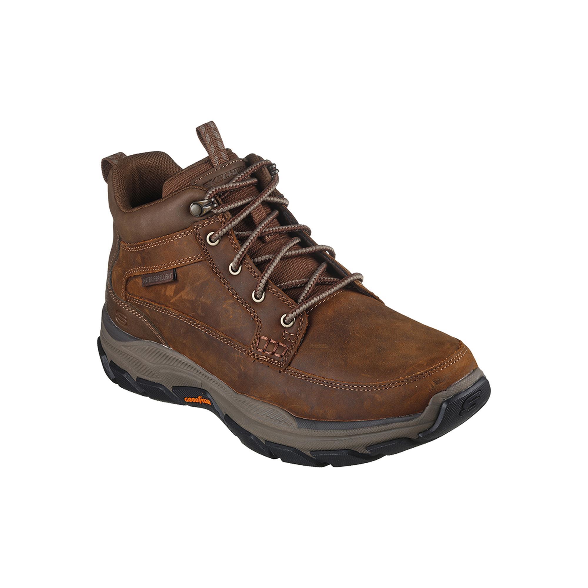 Botines Memory Foam Antideslizantes Hombre SKECHERS Respected-Boswell Marrón 2/4