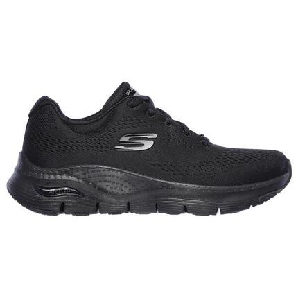 Zapatillas Caminar para Mujer Skechers Arch Fit Negras con Cordones