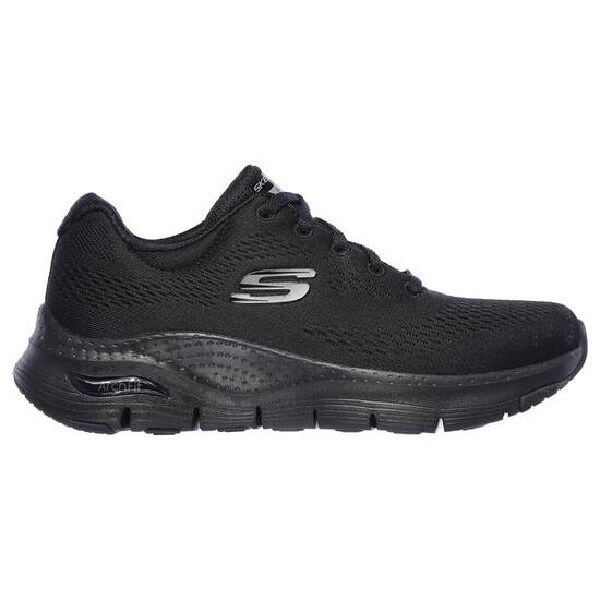 Zapatillas Caminar para Mujer Skechers Arch Fit Negras con Cordones