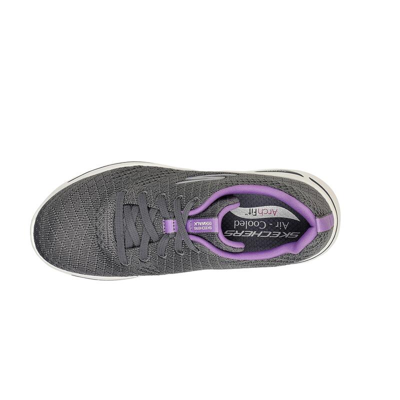 Zapatillas Caminar Mujer SKECHERS 124403 Gris